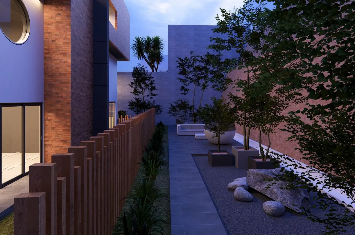 Pasillos, jardines y accesos del complejo enAlto Condominios